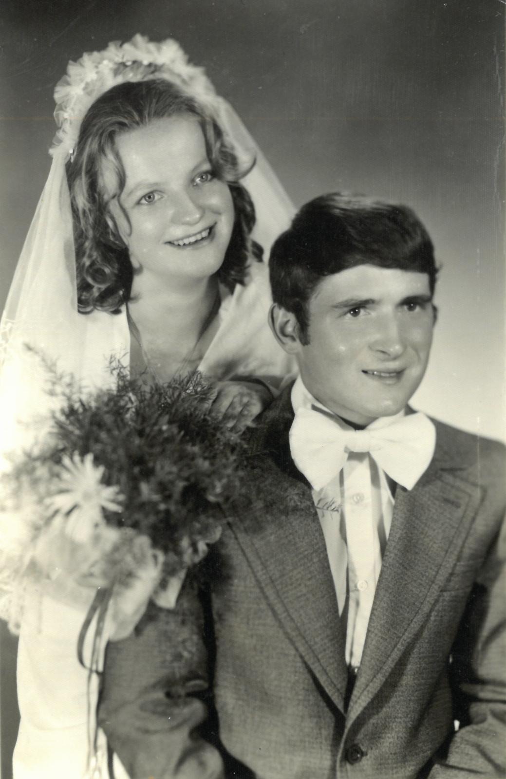 Niedziałkowscy w dniu ślubu