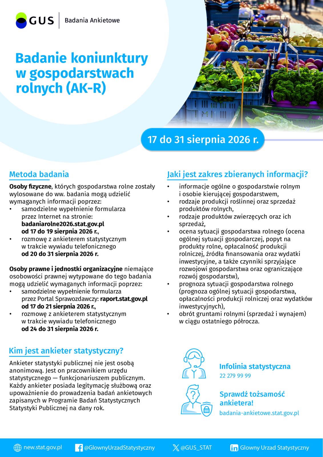 BADANIE gus AK-R 2026 PLAKAT
