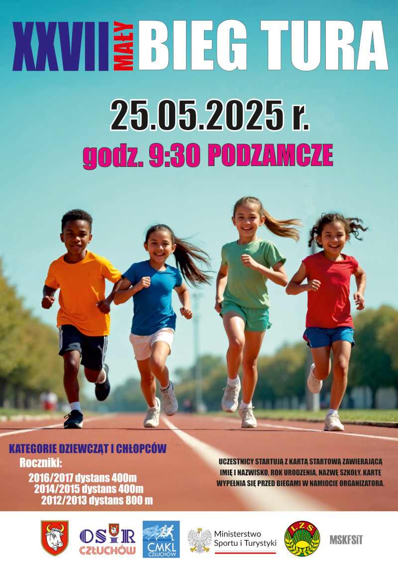 plakat Mały Bieg Tura