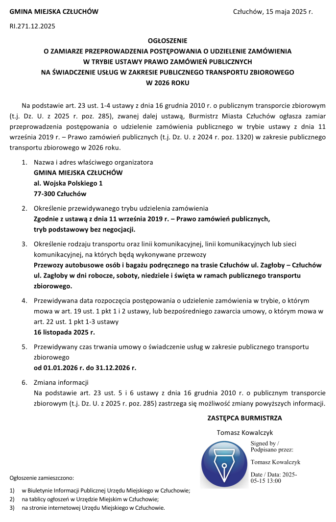Ogłoszenie
