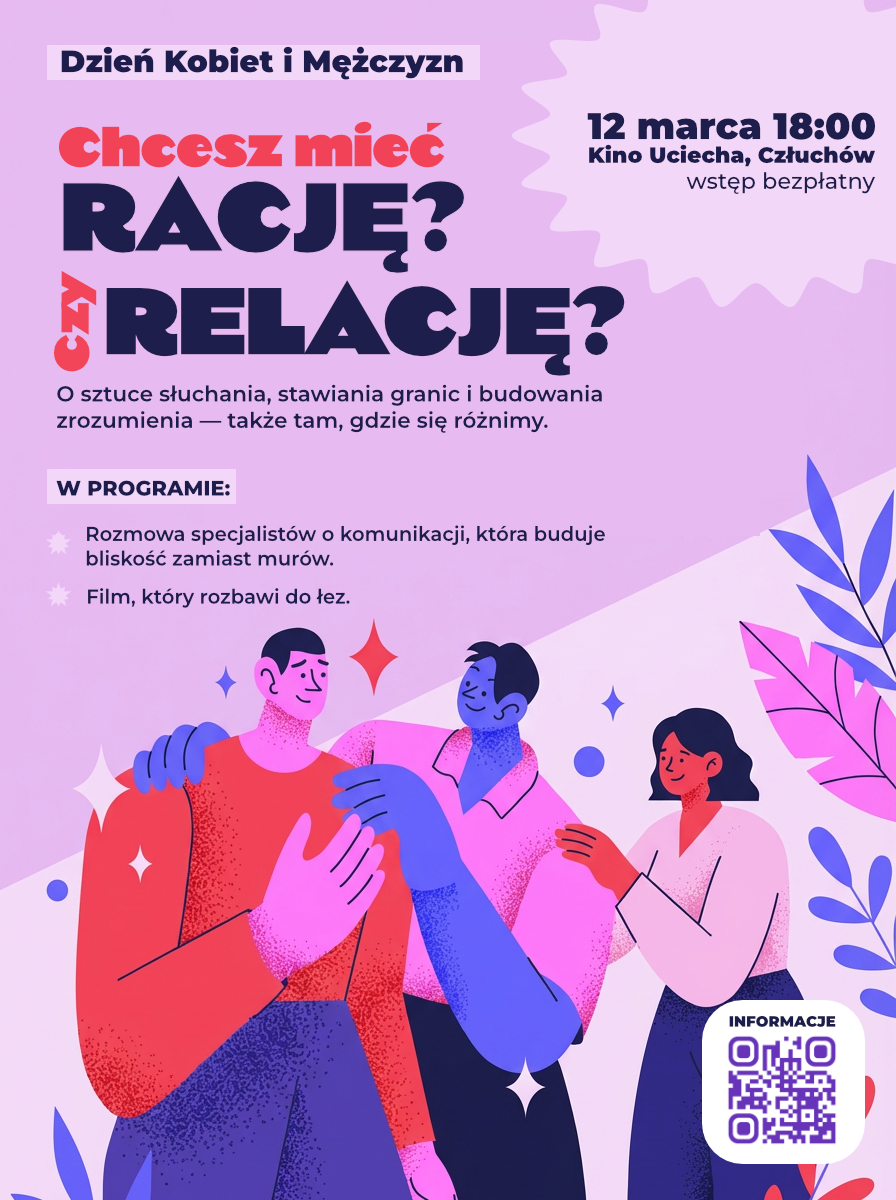 plakat spotkanie w kinie