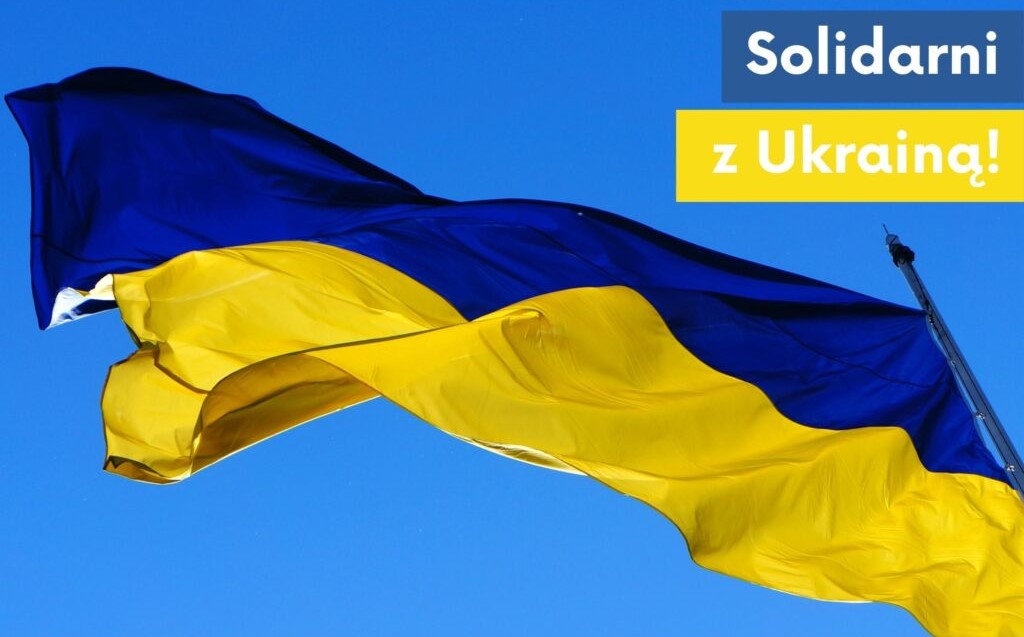 Solidarni z Ukrainą flaga