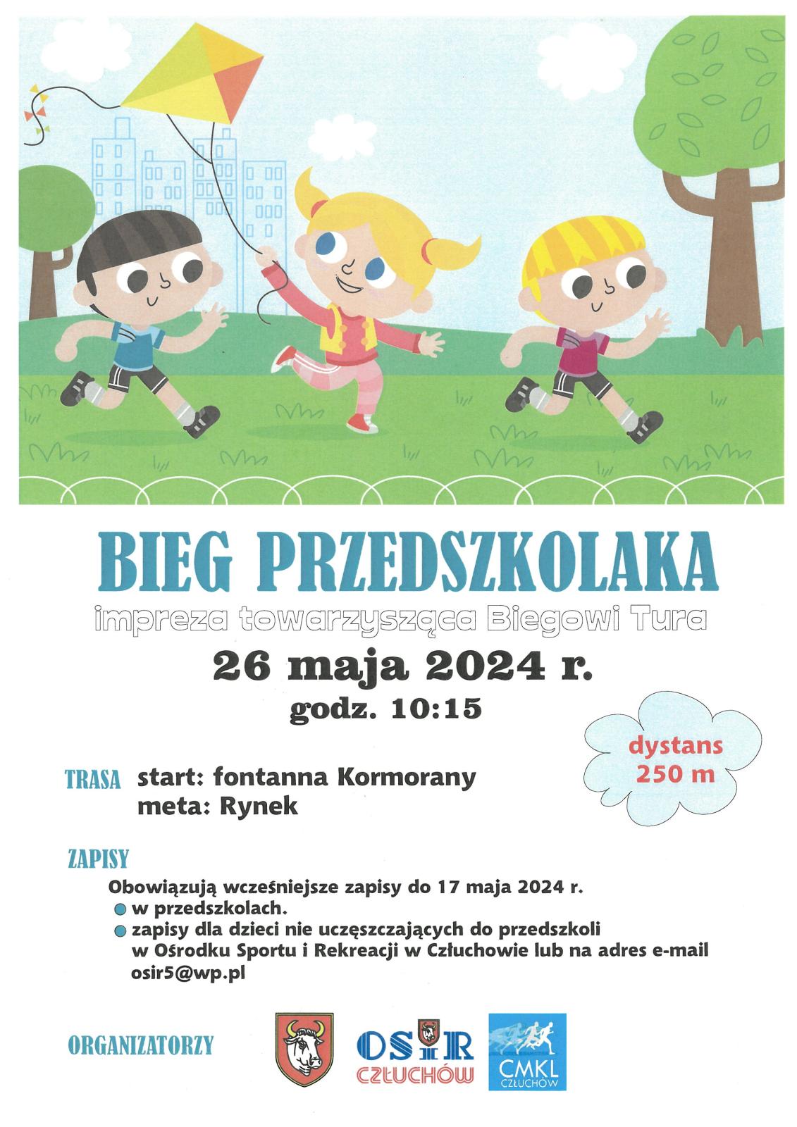 plakat Bieg Przedszkolaka