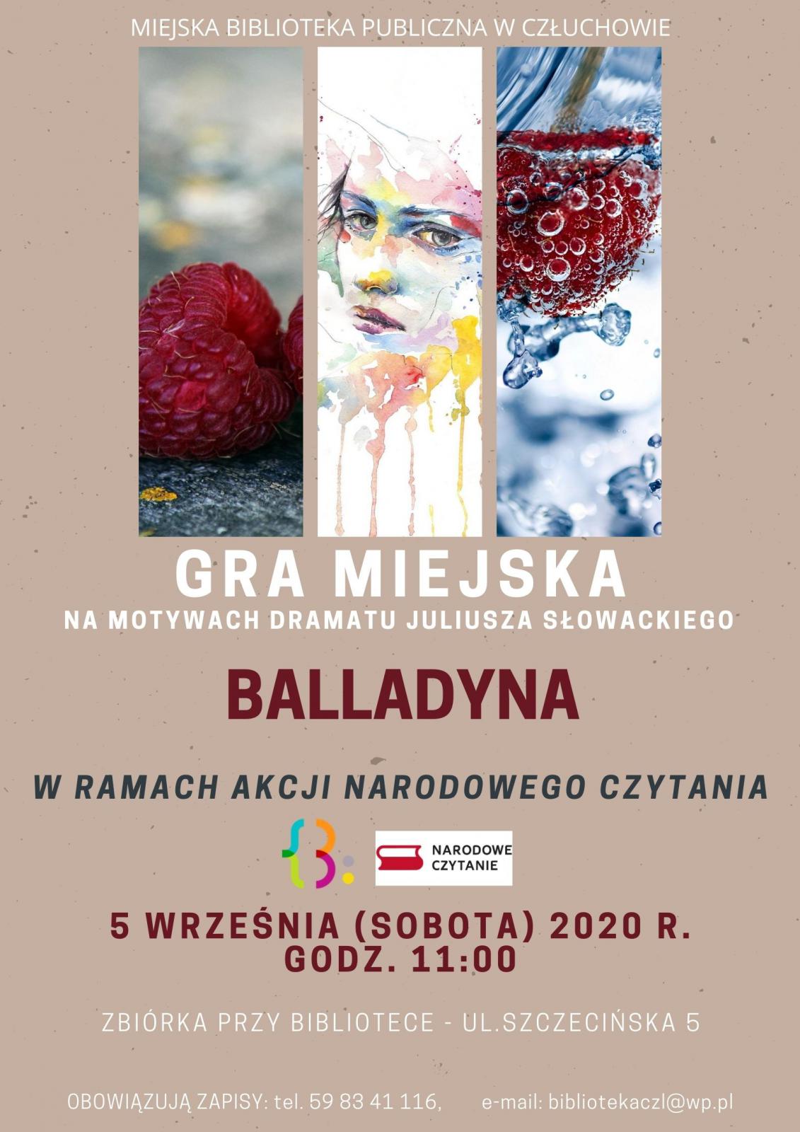 Plakat Gra Miejska Balladyna