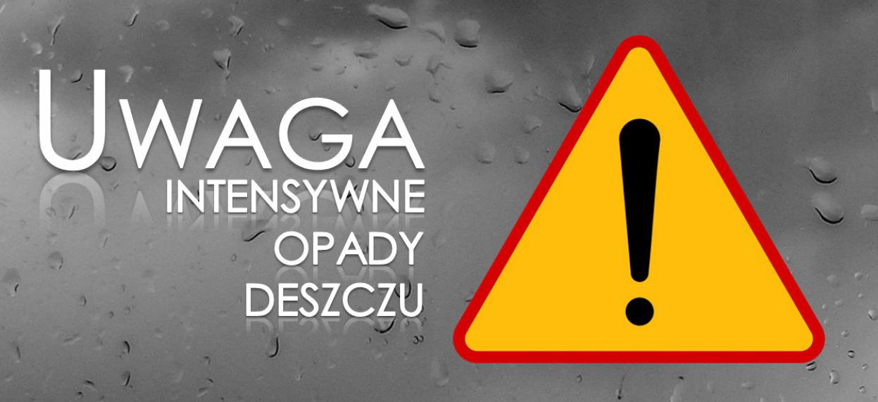 intensywne opady deszczu