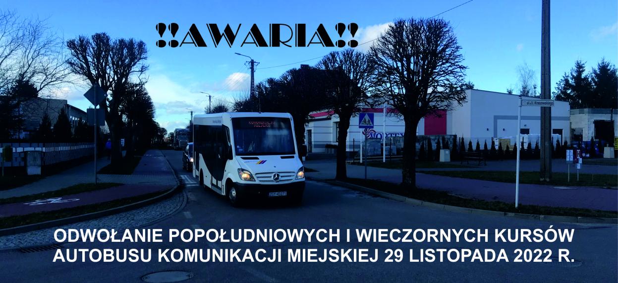 UWAGA AWARIA AUTOBUSU