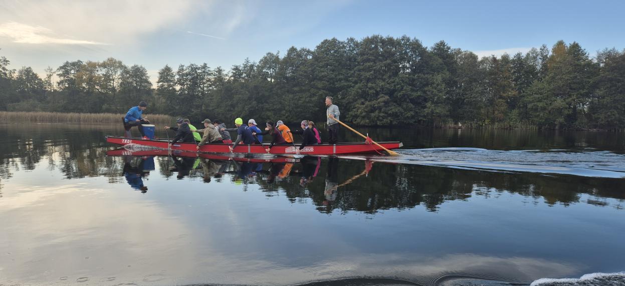 trening na człuchowskich jeziorach