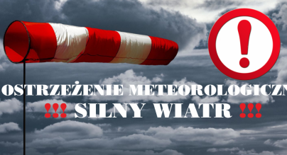 Ostrzeżenie silny wiatr