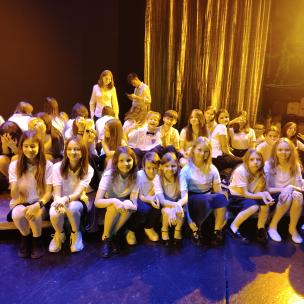 chór Miłosierni w Teatrze Muzycznym w Gdyni podczas koncertu